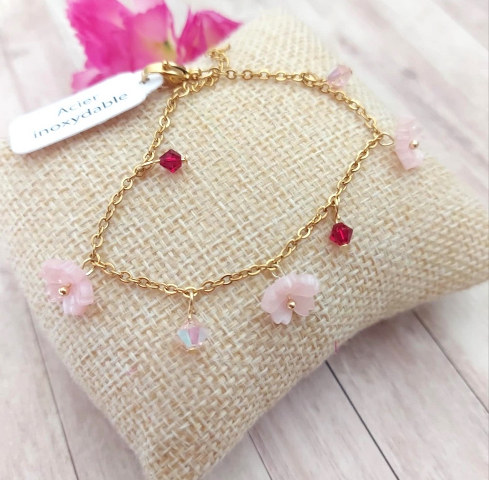 Bracelet fleurs de cerisier