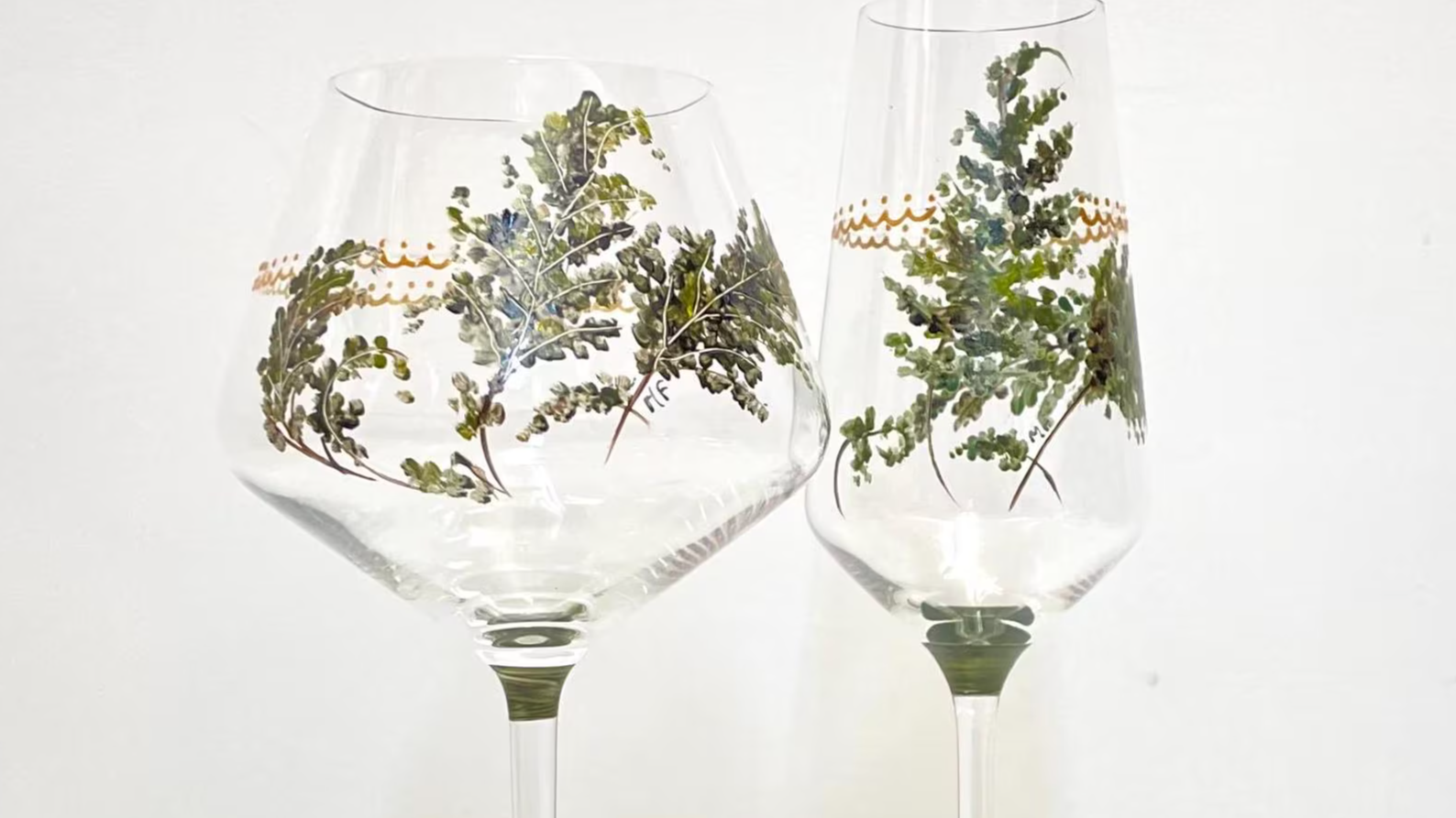 détail du verre à vin