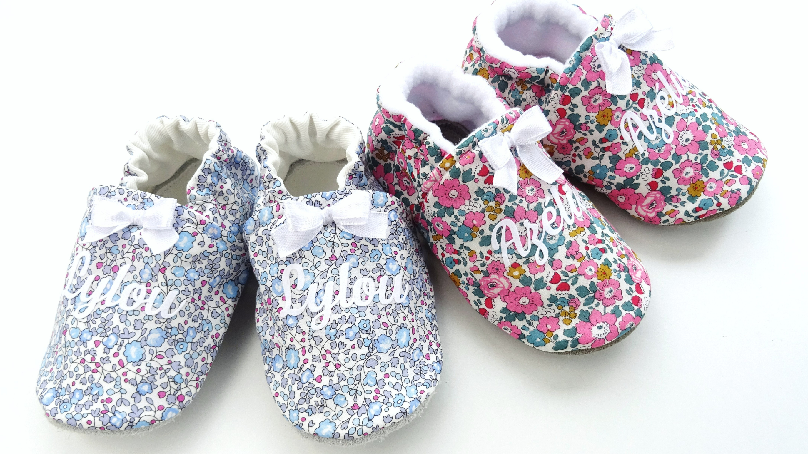 Chaussons personnalisables en Liberty