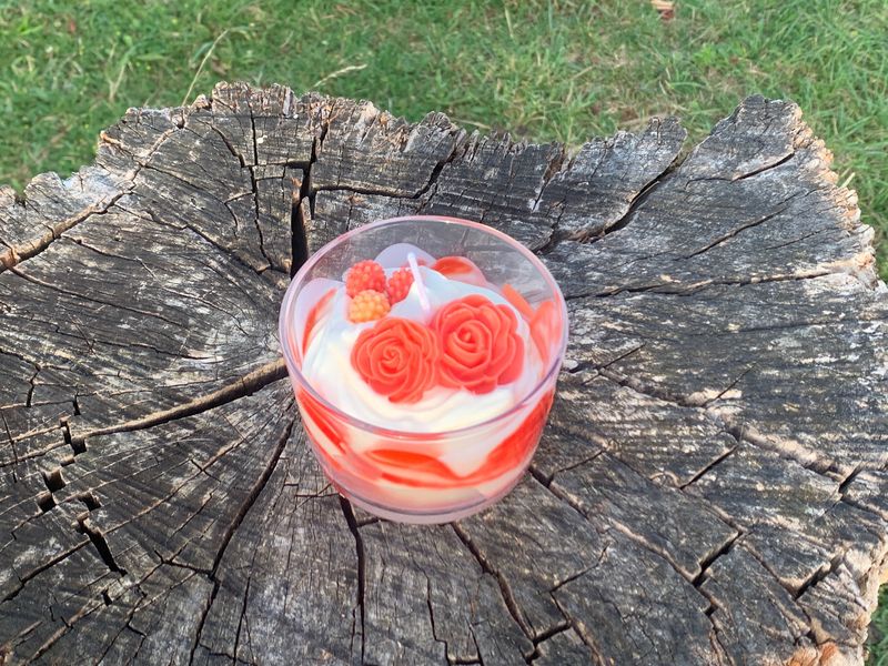Bougie fleur et fruits