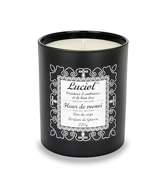 Bougie naturelle parfumée 220g Fleur de monoï