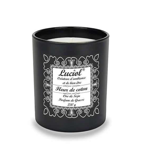 Bougie naturelle parfumée 220g Fleur de coton