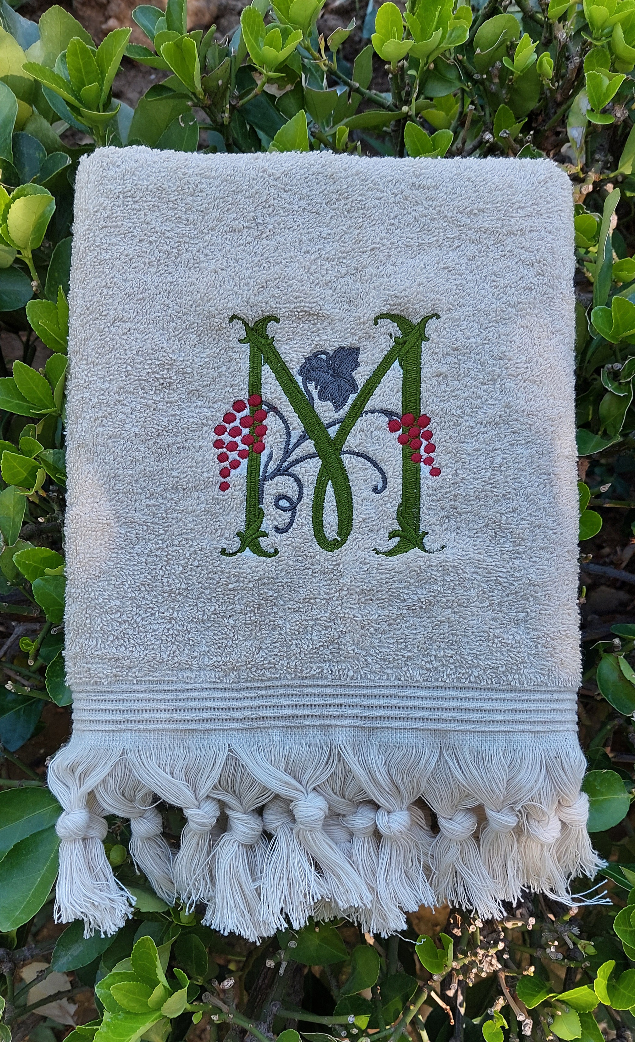 Linge Maison avec Monogramme