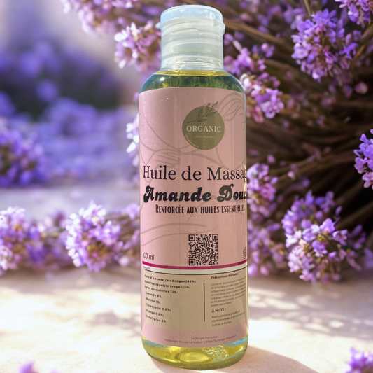 Huile de massage Amande Douces aux huiles essentielles