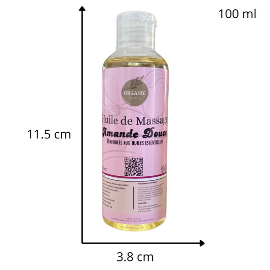 Huile de massage Amande Douces aux huiles essentielles