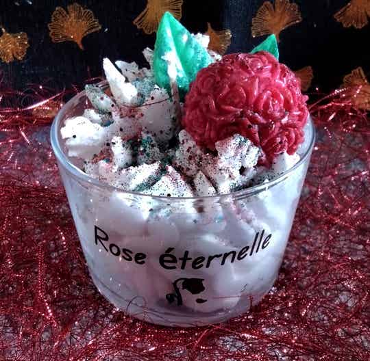 Bougie dans un pot en verre