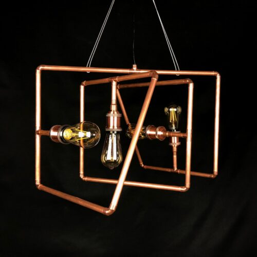 Lustre en cuivre.