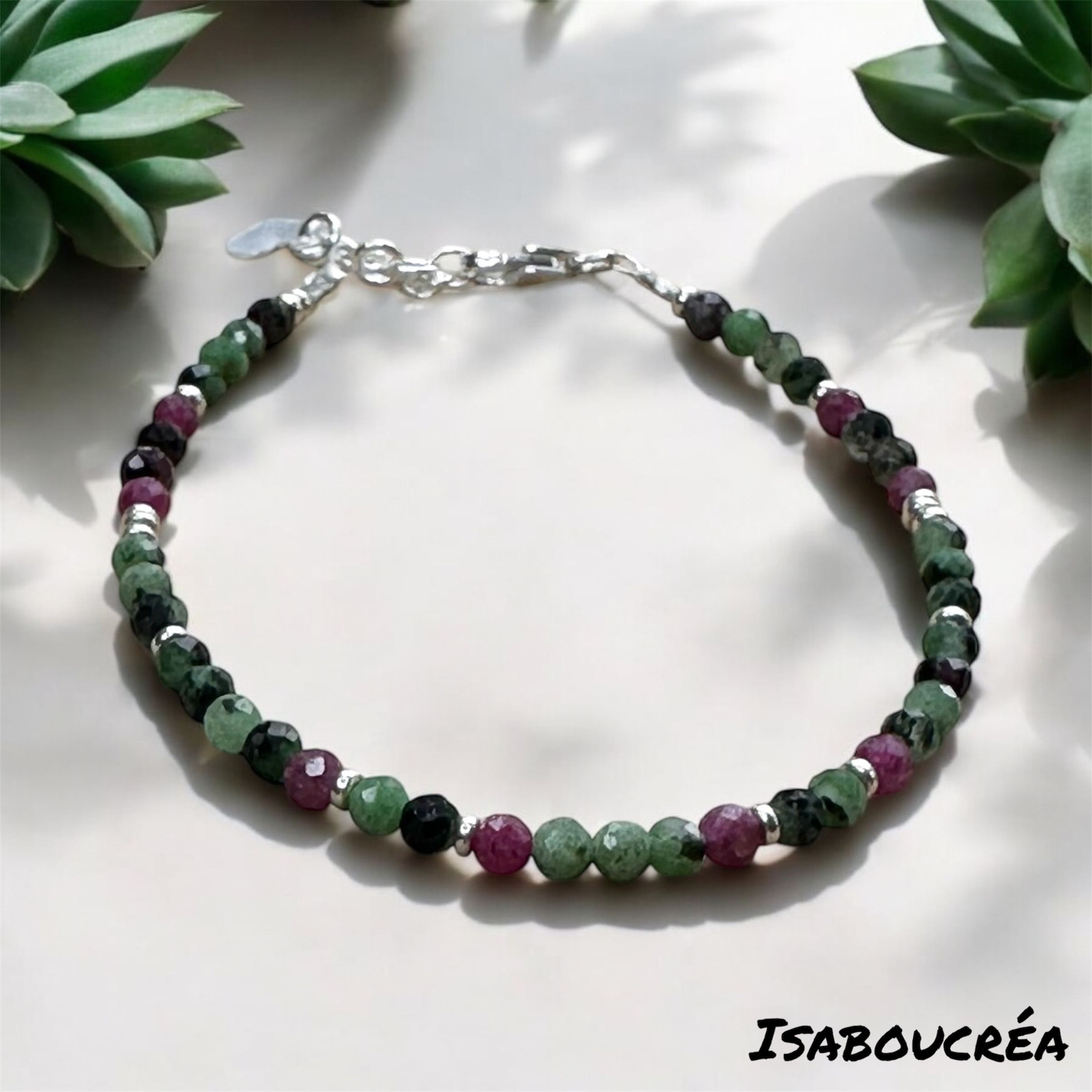 Bracelet en rubis zoisite