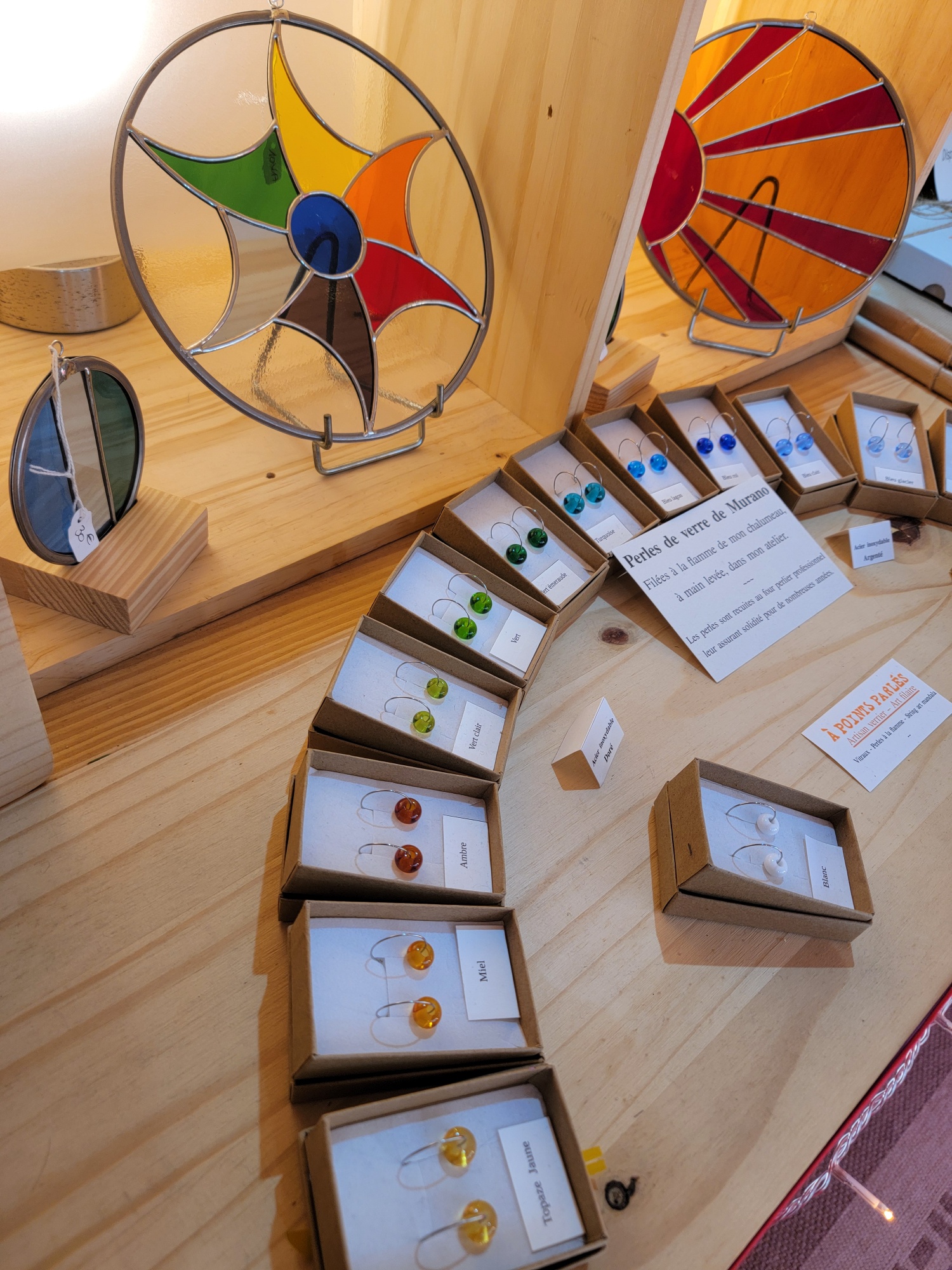 Artisan verrier A points parlés