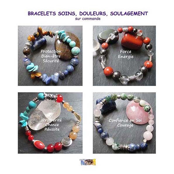 Bracelets pierres sur Commande